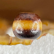 Natural Powerful Tibetan Old Oily Agate 1 Line Dzi Bead Heavenly Master (Tian Zhu) 1.89g 10.1 by 11.1mm - Huangs Jadeite and Jewelry Pte Ltd