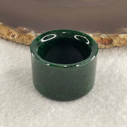Certified Rare Type A Old Mine Full Spicy Green Jade Jadeite Ring 21.84g US12.75 HK 29 Thickness: 21.1 by 2.1mm Inner Diameter 22.1mm - Huangs Jadeite and Jewelry Pte Ltd