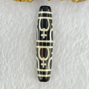 Natural Powerful Tibetan Old Oily Agate 8 Nectar Vessel Dzi Bead Heavenly Master (Tian Zhu) 花蜜容器眼天珠 14.99g 58.0 by 12.9mm - Huangs Jadeite and Jewelry Pte Ltd