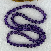 Good Grade Natural Amethyst Necklace 46.64g 53cm 7.8mm 75 Beads - Huangs Jadeite and Jewelry Pte Ltd