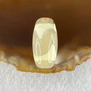 Natural Powerful Tibetan Old Oily Agate Tiger Tooth Daluo Dzi Bead Heavenly Master (Tian Zhu) 虎呀天诛 2.93g 19.9 by 10.1mm - Huangs Jadeite and Jewelry Pte Ltd