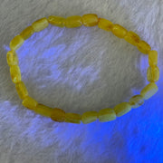 Natural Butterscotch Amber Beads Bracelet 2.61g 14.5mm 5.0mm 24 Beads - Huangs Jadeite and Jewelry Pte Ltd