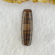 Natural Powerful Tibetan Old Oily Agate Sky Door Serenity 1 Eye Dzi Bead Heavenly Master (Tian Zhu) 一眼天诛 8.00g 35.9 by 4.9mm - Huangs Jadeite and Jewelry Pte Ltd