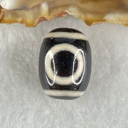 Natural Powerful Tibetan Old Oily Agate 1 Eye With Swastika Dzi Bead (Hotu Dzi) 4.46g 17.4 by 12.9mm - Huangs Jadeite and Jewelry Pte Ltd