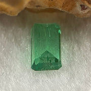 Natural Colombia Green Emerald (Beryl) Cut-Cornered Rectangular step cut 0.84ct 6.9 by 4.2 by 3.1mm - Huangs Jadeite and Jewelry Pte Ltd