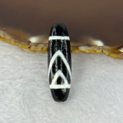 Natural Powerful Tibetan Old Oily Agate 1 Eye With Mountain Support Dzi Bead Heavenly Master (Tian Zhu) 一眼靠天珠 7.45g 38.0 by 11.8mm - Huangs Jadeite and Jewelry Pte Ltd