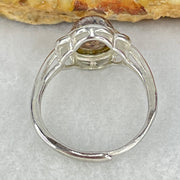 Above Average Grade Natural Super 7 Quartz in S925 Sliver Ring (Adjustable Size) 2.38g 9.0 by 8.0 by 5.0mm - Huangs Jadeite and Jewelry Pte Ltd