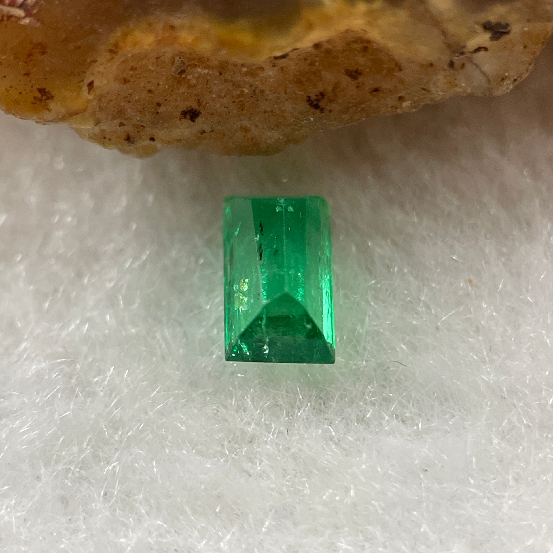 Natural Colombia Green Emerald (Beryl) Cut-Cornered Rectangular step cut 0.56ct 6.0 by 3.6 by 3.2mm - Huangs Jadeite and Jewelry Pte Ltd