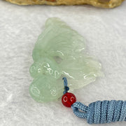 Type A Semi Icy Light Green Jadeite Fairy Pendent 14.65g 57.6 by 33.2 by 7.7mm - Huangs Jadeite and Jewelry Pte Ltd