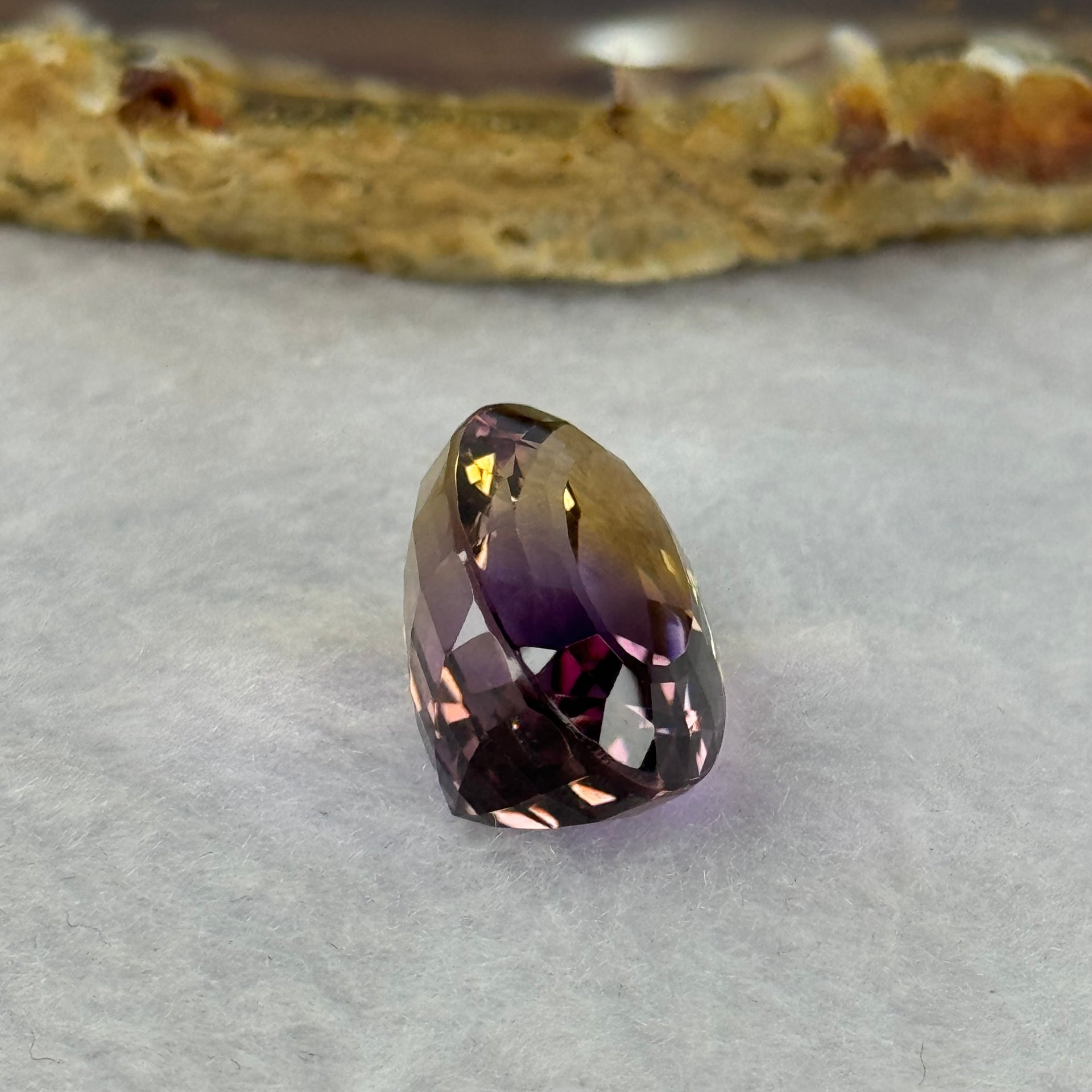 Natural Faceted Ametrine Oval Shape 17.62ct 19.7 by 13.5 by 10.0mm - Huangs Jadeite and Jewelry Pte Ltd