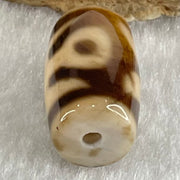 Natural Powerful Tibetan Old Oily Agate Patina Guiren Tairen Human Dzi Bead Totem Amulet Heavenly Master (Tian Zhu) 贵人天诛 4.60g 19.7 by 11.4mm - Huangs Jadeite and Jewelry Pte Ltd