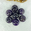 Natural Amethyst 7 Sphere Ball Set 136.81g 80.1 by 32.6mm Diameter 22.1 x 7 pcs - Huangs Jadeite and Jewelry Pte Ltd