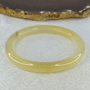 Transparent Yellow Quartzite Jade Bangle 天山玉手镯 Internal Diameter 62.0mm 33.28g 9.3 by 8.3mm - Huangs Jadeite and Jewelry Pte Ltd