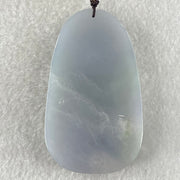 Grandmaster Type A Jelly Full Lavender Jadeite Shan Shui Scenic with Gui Ren Benefactor 85.31g 71.9 by 42.8 by 12.1mm - Huangs Jadeite and Jewelry Pte Ltd