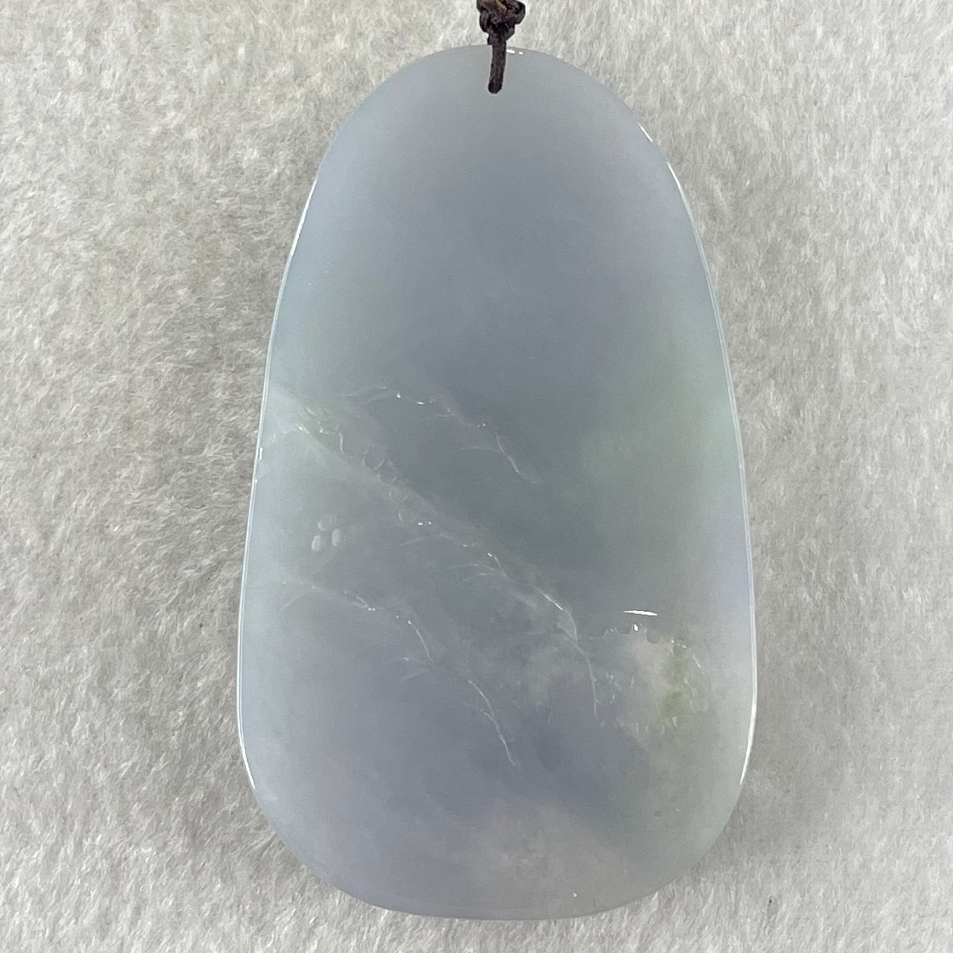 Grandmaster Type A Jelly Full Lavender Jadeite Shan Shui Scenic with Gui Ren Benefactor 85.31g 71.9 by 42.8 by 12.1mm - Huangs Jadeite and Jewelry Pte Ltd