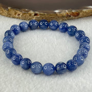 Natural Blue Kyanite Beads Bracelet 25.64g 16cm 8.9mm 22 Beads - Huangs Jadeite and Jewelry Pte Ltd
