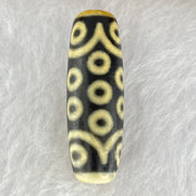 Natural Powerful Tibetan Old Oily Agate 21 Eyes Dzi Bead Heavenly Master (Tian Zhu) 二一眼天诛 10.06g 38.6 by 12.9mm - Huangs Jadeite and Jewelry Pte Ltd