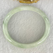 Type A Light Blueish Green Jadeite Bangle Internal Diameter 55.1mm 41.53g 12.2 by 7.2mm (Internal Lines) - Huangs Jadeite and Jewelry Pte Ltd