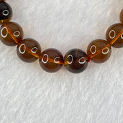 Natural Cognac Amber Beads Bracelet 10.72g 16.5cm 10.7mm 18 Beads - Huangs Jadeite and Jewelry Pte Ltd