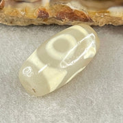 Natural Powerful Tibetan Old Oily Agate 3 Eyes Dzi Bead Heavenly Master (Tian Zhu) 三眼天诛 3.15g 20.0 by 10.5mm - Huangs Jadeite and Jewelry Pte Ltd