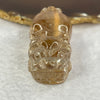 Natural Copper Rutilated Quartz Pixiu Display 85.95g by 56.3 by 30.5 by 30.0mm - Huangs Jadeite and Jewelry Pte Ltd