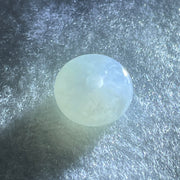 Type A Semi Icy Sky Blue Jadeite Ping An Kou Charm/Pendant 2.56g 13.4 by 7.2mm - Huangs Jadeite and Jewelry Pte Ltd