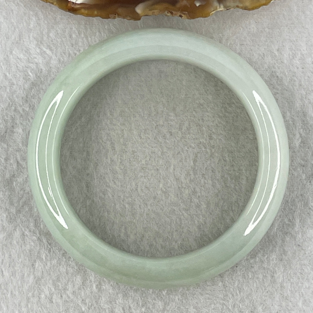 Certified Natural Type A Light Green Jadeite Bangle | (71.72g | 54.8mm Inner Diameter | 16.2mm Wide x 8.9mm | Perfect | Radiance, Steady Wealth "Zheng Cai" Anchor & Feng Shui Prosperity Catalyst) - Huangs Jadeite and Jewelry Pte Ltd