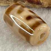 Natural Powerful Tibetan Old Oily Agate Patina Guiren Tairen Human Dzi Bead Totem Amulet Heavenly Master (Tian Zhu) 贵人天诛 4.70g 19.8 by 11.7mm - Huangs Jadeite and Jewelry Pte Ltd
