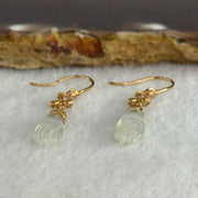 Type A HighIcy White Jade Jadeite Guan Yin’s Midas Touch 18k Rose Gold 1.58g 36.3 by 6.1 by 3.2mm - Huangs Jadeite and Jewelry Pte Ltd