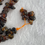 Natural Cognac Amber Beads Irregular Bracelet 34.60g 70cm 14.1 by 8.5 by 5.9mm to 7.8 by 7.1 by 4.9mm 139 Beads - Huangs Jadeite and Jewelry Pte Ltd