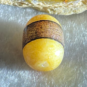 Natural Powerful Tibetan Old Oily Agate 1 Lines Dzi Bead Heavenly Master (Tian Zhu) 2.48g 14.0 by 10.5mm - Huangs Jadeite and Jewelry Pte Ltd