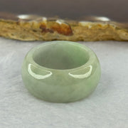 Type A Green with Lavender Jadeite Ring 11.09g 12.8 by 4.5mm US10.5 HK23.5 (Slight External Rough? - Huangs Jadeite and Jewelry Pte Ltd