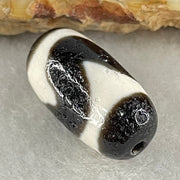 Natural Powerful Tibetan Old Oily Agate Tiger Tooth Daluo Dzi Bead Heavenly Master (Tian Zhu) 3.09g 19.4 by 10.2mm - Huangs Jadeite and Jewelry Pte Ltd