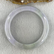Natural Type A Light Lavender with Green Jadeite Bangle 59.36g Inner Diameter 55.4mm 12.0 by 9.8mm (Close to Perfect) - Huangs Jadeite and Jewelry Pte Ltd