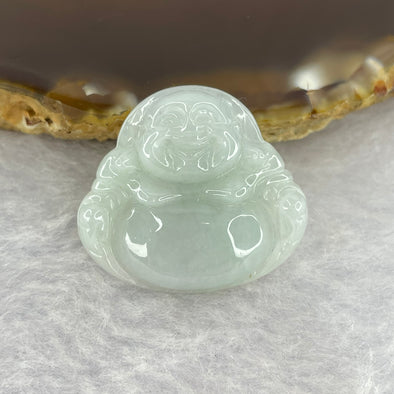 Type A Green Lavender Jadeite Milo Buddha Pendant 5.58g 27.2 by 24.5 by 5.9mm - Huangs Jadeite and Jewelry Pte Ltd