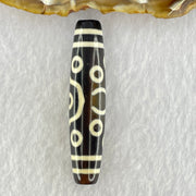 Natural Powerful Tibetan Old Oily Agate 11 Eyes Dzi Bead Heavenly Master (Tian Zhu) 十一眼天诛 15.10g 58.0 by 13.0mm - Huangs Jadeite and Jewelry Pte Ltd