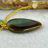 Type A Green and Brown Jadeite Brooch 9.37g 27.1 by 16.8 by 5.2mm - Huangs Jadeite and Jewelry Pte Ltd