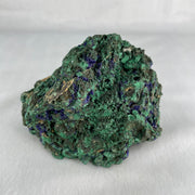 Natural Azurite with Wooden Stand Display 688.5g 180.0 by 99.6 by 120.0mm - Huangs Jadeite and Jewelry Pte Ltd