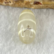 Natural Powerful Tibetan Old Oily Agate 3-Lines Dzi Bead Heavenly Master (Tian Zhu) 三行天诛 2.65g 20.0 by 9.5mm - Huangs Jadeite and Jewelry Pte Ltd