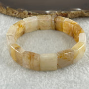 Natural Ferruginous Quartz Bracelet 39.03g 17cm 14.1 by 14.2 by 6.6mm 14 pcs - Huangs Jadeite and Jewelry Pte Ltd