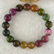 Good Grade Natural Tourmaline Crystal Bracelet 电气石 34.73g 15.5cm 10.9mm 17 Beads - Huangs Jadeite and Jewelry Pte Ltd