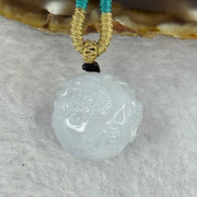Type A Faint Lavender Jadeite Dragon Ball Pendant 13.34g 19.2 by 18.9mm - Huangs Jadeite and Jewelry Pte Ltd