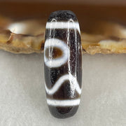 Natural Powerful Tibetan Old Oily Agate Sky Door Serenity 1 Eye Dzi Bead Heavenly Master (Tian Zhu) 一眼天诛 4.52g 28.8 by 10.3mm - Huangs Jadeite and Jewelry Pte Ltd