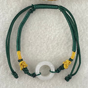 Type A Faint Lavender Jadeite Ping An Kou String Bracelet 2.90g 15.4 by 5.6mm - Huangs Jadeite and Jewelry Pte Ltd