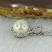 Natural Pearl in S925 Sliver Multi Purpose Pendant Clasp in S925 Silver Necklace 4.52g 10.5mm - Huangs Jadeite and Jewelry Pte Ltd