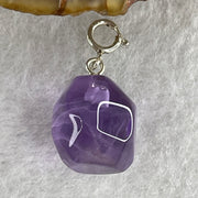 Natural Amethyst Pebble Pendant 2.92g 13.2 by 12.5mm - Huangs Jadeite and Jewelry Pte Ltd