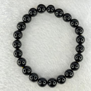 Natural Black Gold King Amber Beads Bracelet 天然黑金翁王琥珀手链 7.54g 16cm 8.5mm 23 Beads - Huangs Jadeite and Jewelry Pte Ltd