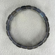 Good Grade Natural Labradorite Shou Pai Bracelet 33.838g 17cm 13.2 by 8.9mm 23pcs - Huangs Jadeite and Jewelry Pte Ltd