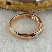 Natural Marquise Shape Diamond in 18K Rose Gold Ring D0.24ct Total 4.85g US7 HK15 - Huangs Jadeite and Jewelry Pte Ltd