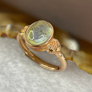 Natural Opal In 925 Sliver in Rose Gold Color Ring 2.46g by 8.6 by 6.5 by 5.0 mm Adjustable Size - Huangs Jadeite and Jewelry Pte Ltd